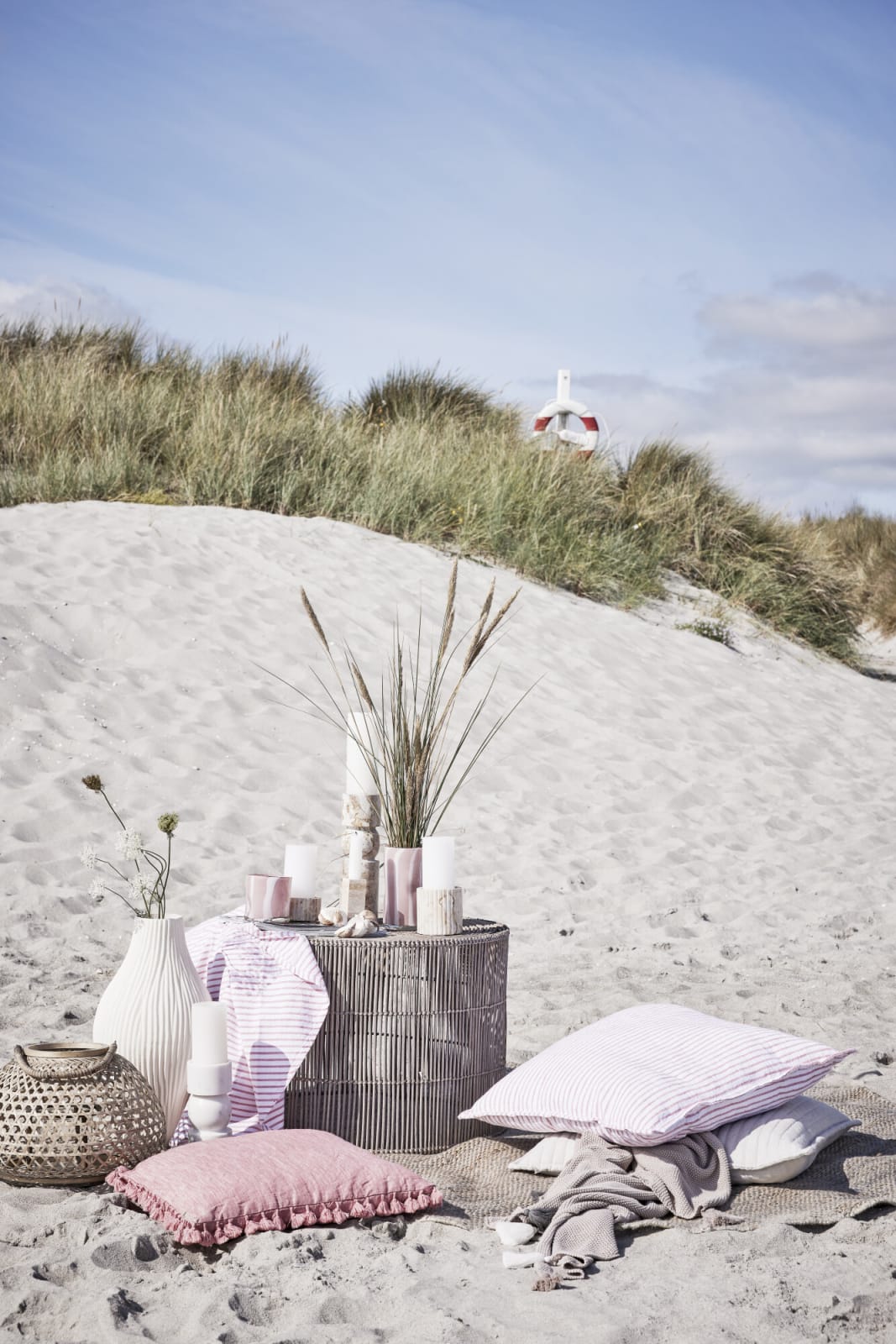 Lene Bjerre Oville kudde 50x50 cm, Coral - Azalea Home