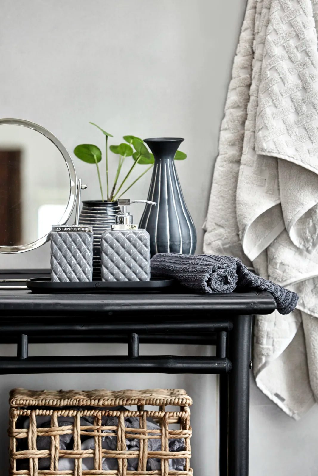 Lene Bjerre Portia Tvålpump H16, Grå / Silver - Azalea Home