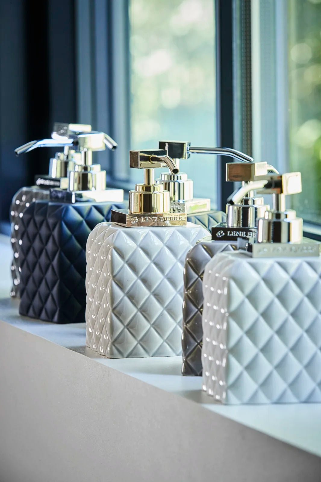 Lene Bjerre Portia Tvålpump H16, Vit / Silver - Azalea Home