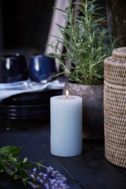 Lene Bjerre Rustik Blockljus H12,5, Mint - Azalea Home