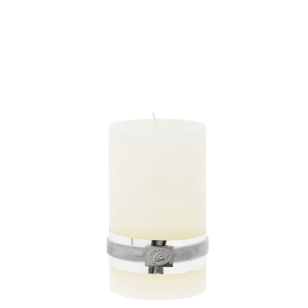 Lene Bjerre Rustik Blockljus H12.5, Off White - Azalea Home
