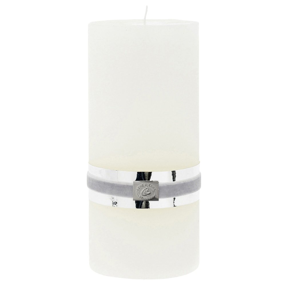 Lene Bjerre Rustik Blockljus H20, Off White - Azalea Home