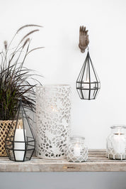 Lene Bjerre Rustik Blockljus H6, Vit - Azalea Home