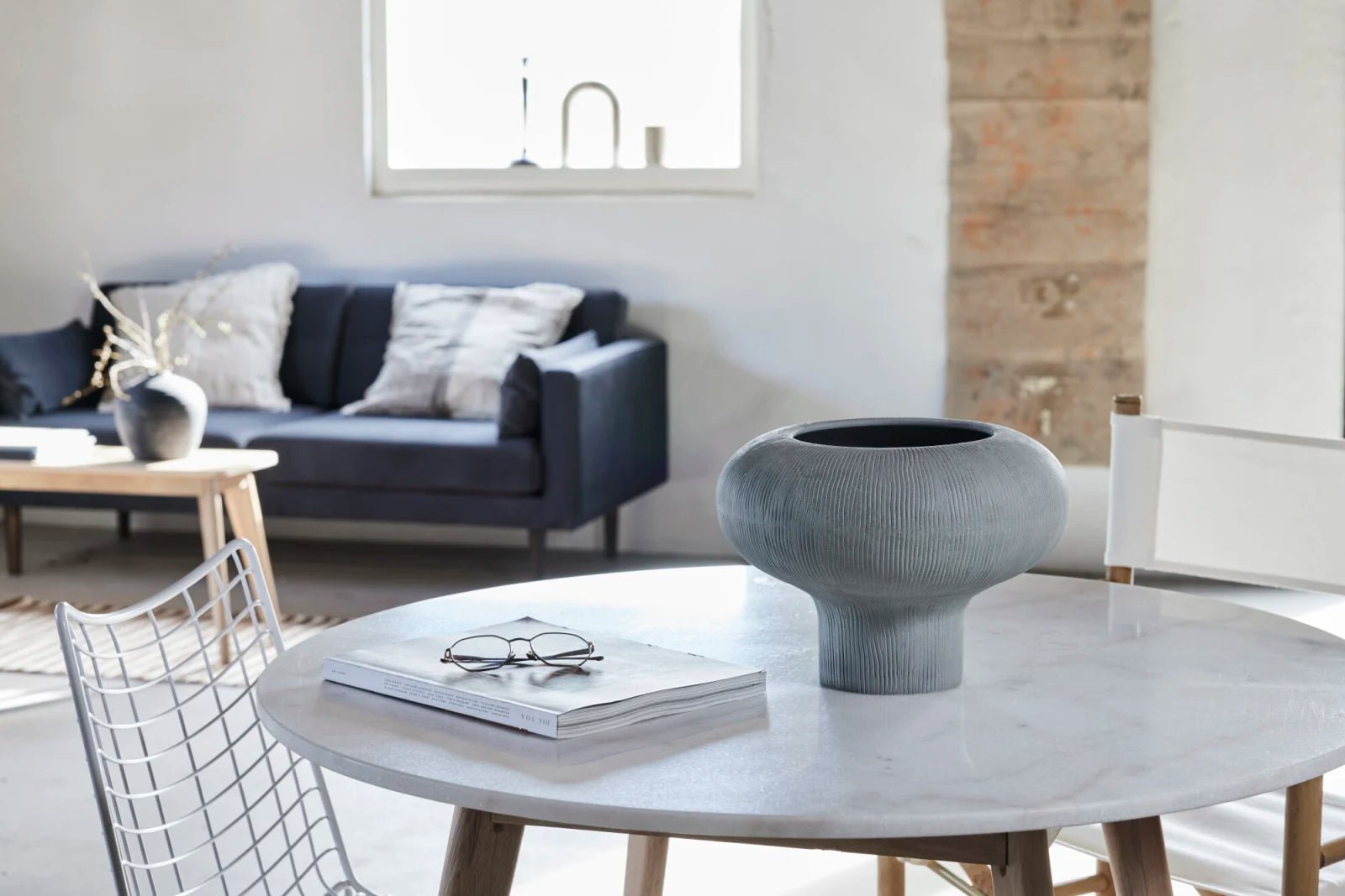 Lene Bjerre Samara vas D31,5 H22, Grå - Azalea Home