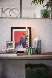 Lene Bjerre Sandi ljusstake D12 H30, Antikguld - Azalea Home