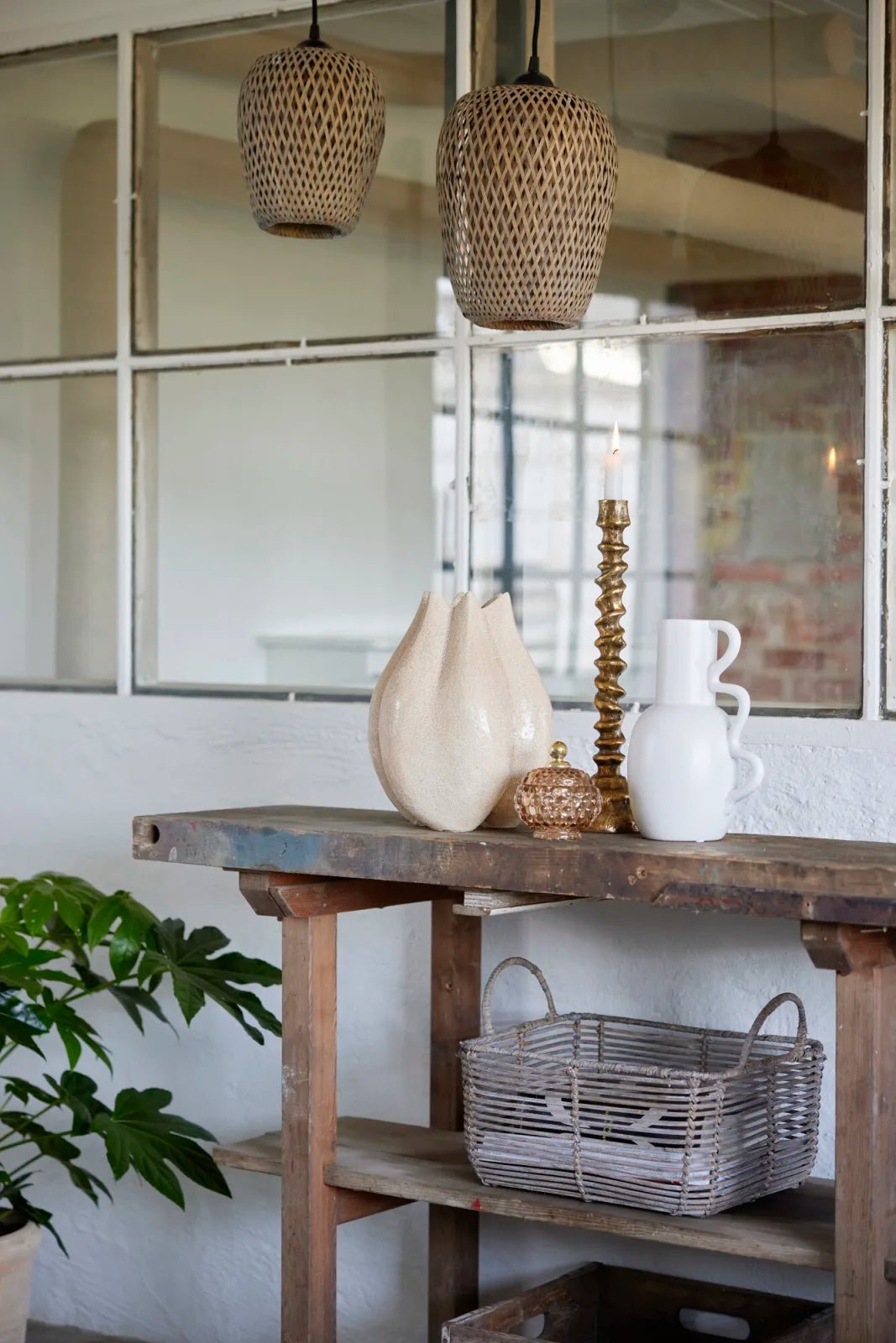 Lene Bjerre Sandi ljusstake D12 H39, Mässing - Azalea Home