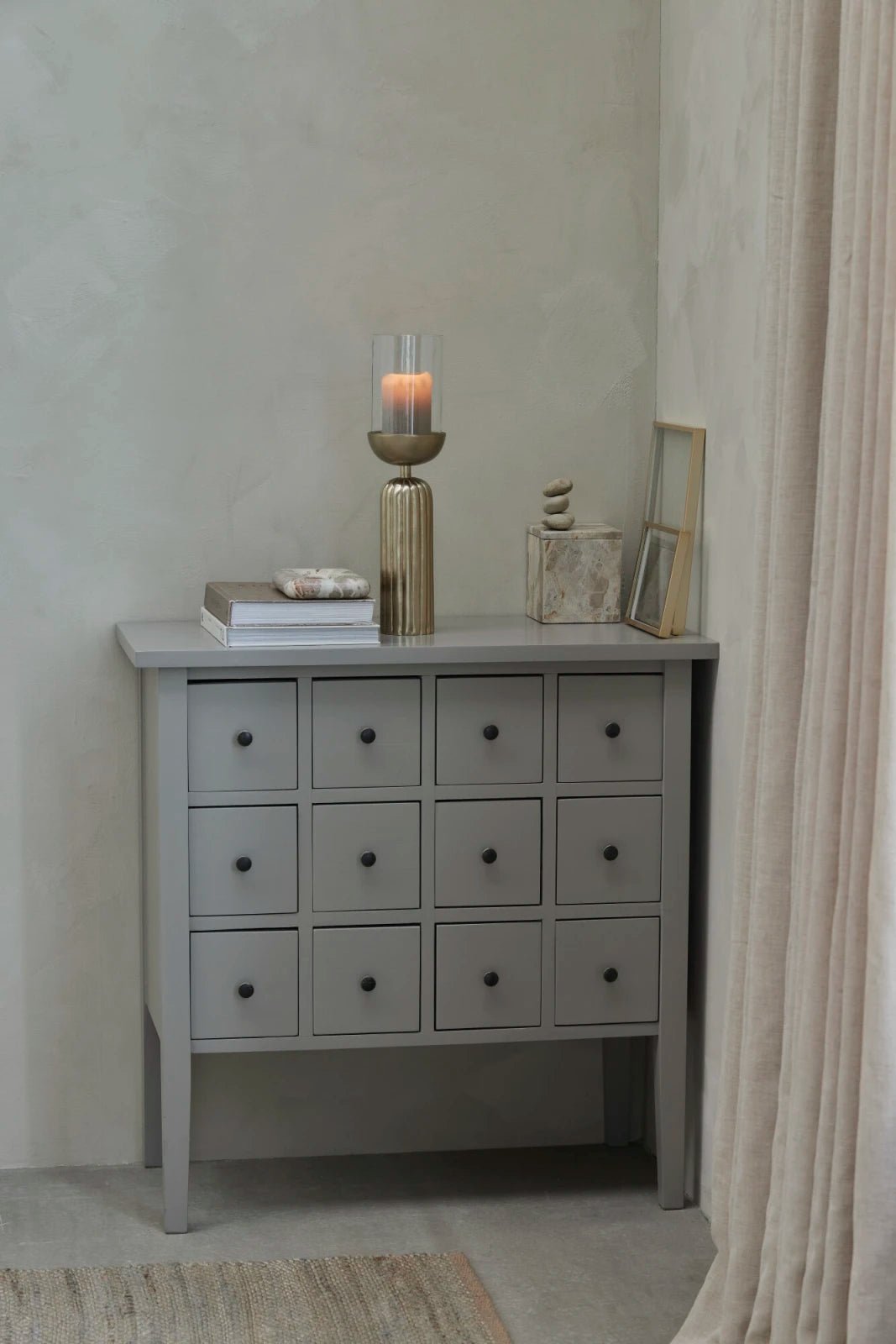 Lene Bjerre Sandia Ljuslykta Ø11,5X36,5, guld/klar - Azalea Home