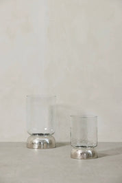 Lene Bjerre Sandia Ljuslykta Ø14X20,7, silver/klar - Azalea Home