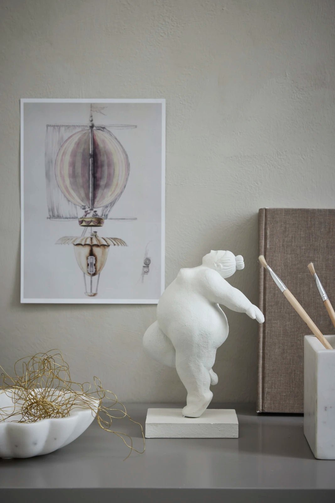 Lene Bjerre Serafina Dekoration H23cm, Vit - Azalea Home