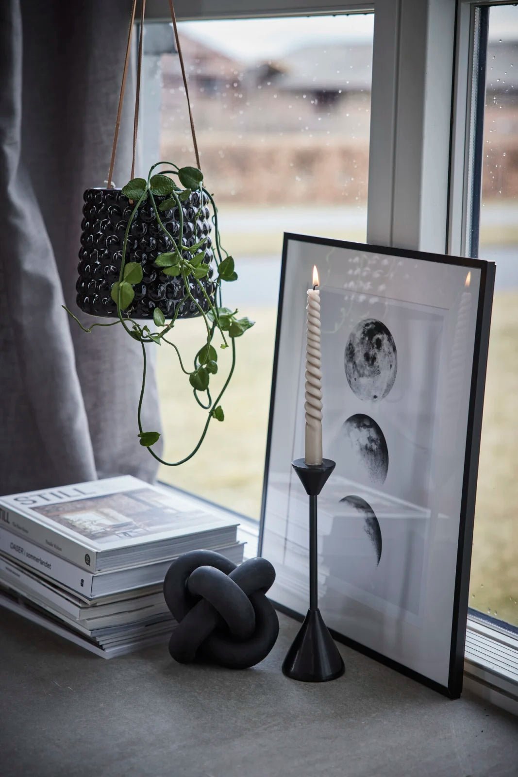 Lene Bjerre Serafina Dekoration Knut H13, Svart - Azalea Home