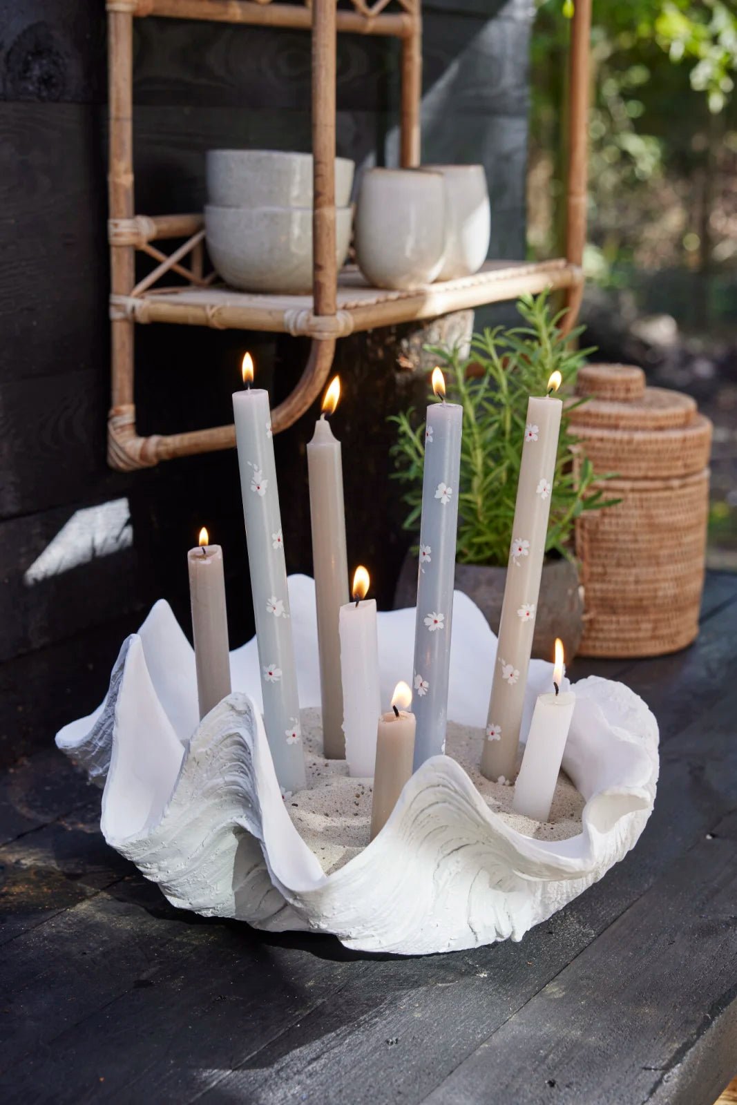 Lene Bjerre Shella Skulptur H18.5, Vit - Azalea Home