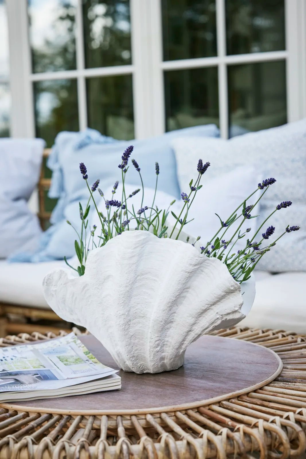 Lene Bjerre Shella Skulptur H23, Vit - Azalea Home