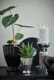 Lene Bjerre Shenella blomkruka Ø12.5 H15, Silver - Azalea Home