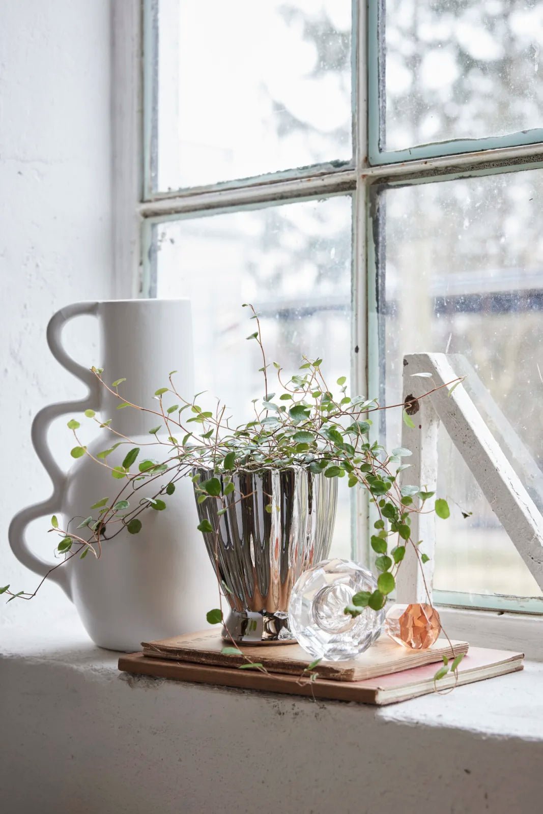 Lene Bjerre Shenella blomkruka Ø15 H18, Silver - Azalea Home