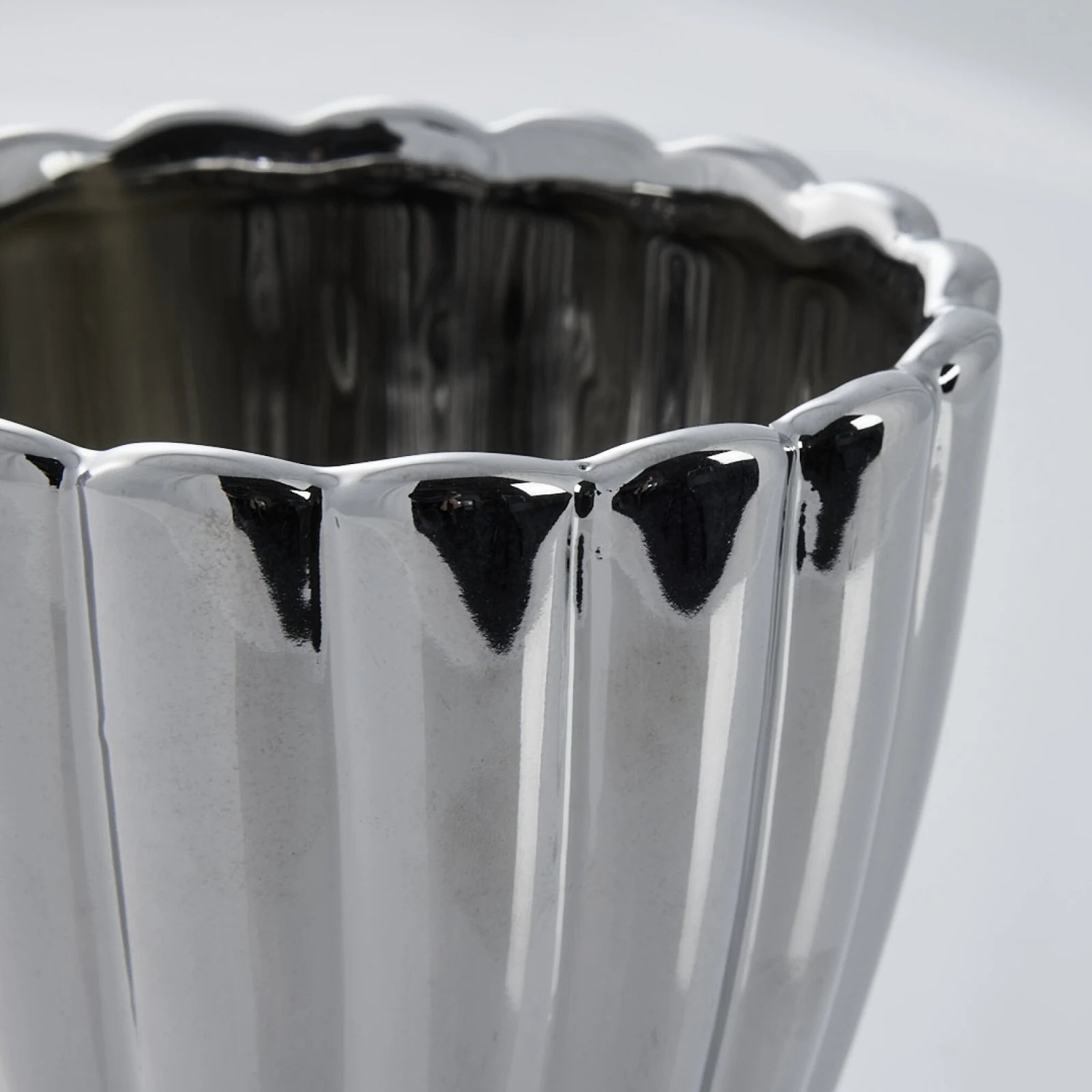 Lene Bjerre Shenella blomkruka Ø17 H20, Silver - Azalea Home