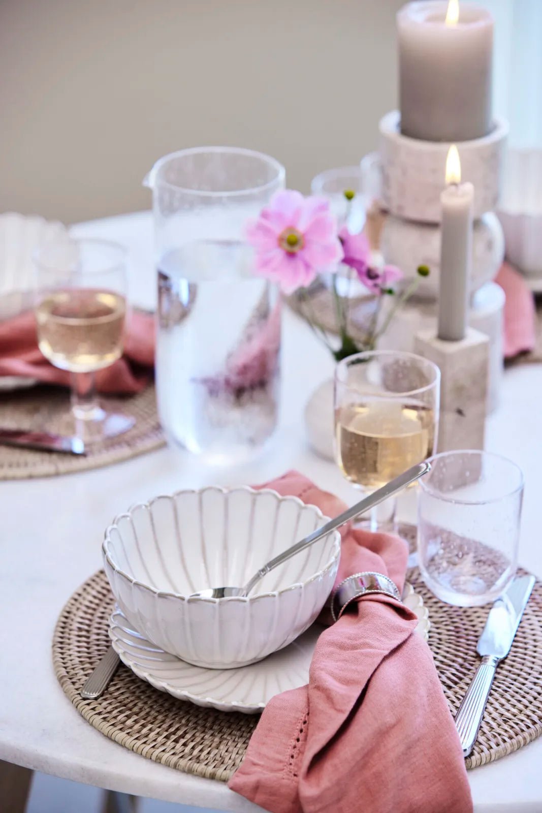 Lene Bjerre Sigrid servettring H3 cm, Silver - Azalea Home