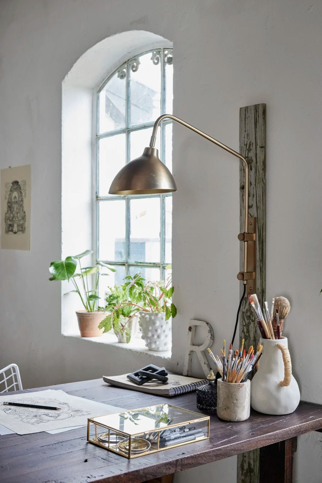 Lene Bjerre Sofinna vägglampa 48 cm, Guld - Azalea Home