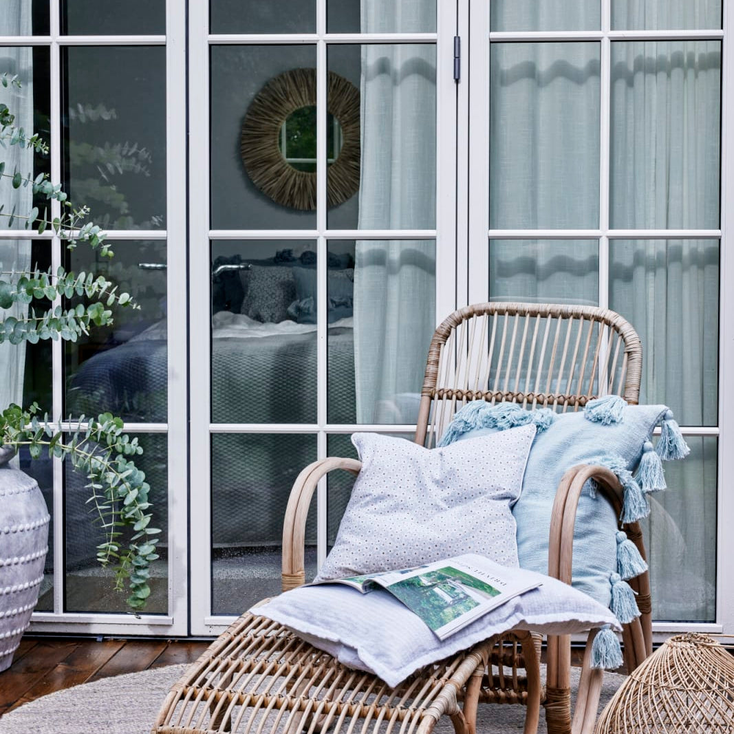 Lene Bjerre Strissie matta 180X180, Grå - Azalea Home