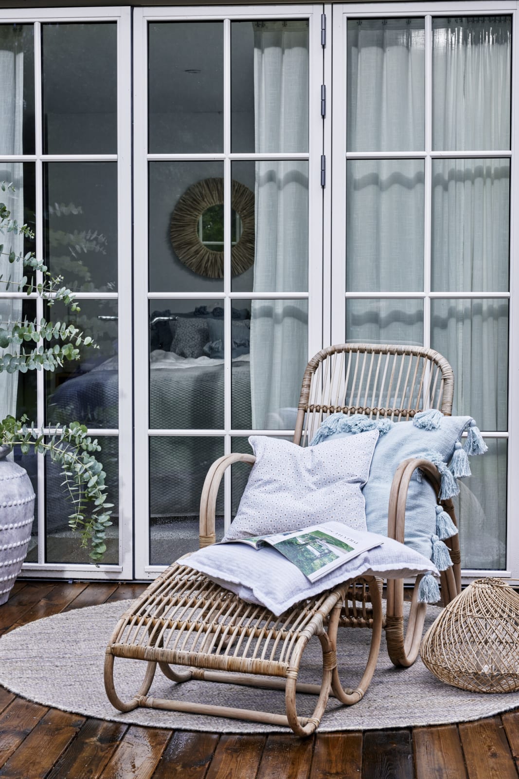 Lene Bjerre Strissie matta 180X180, Grå - Azalea Home