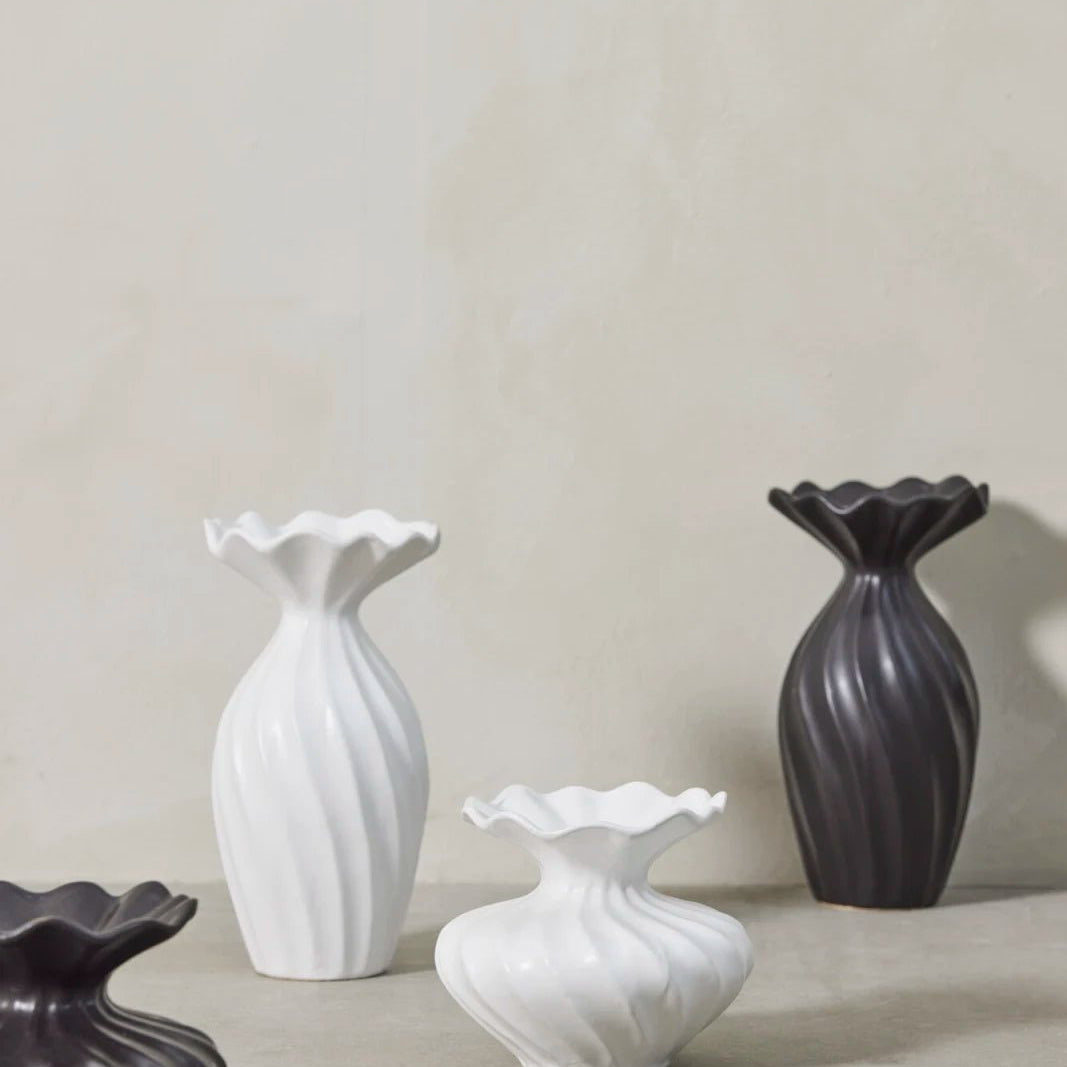 Lene Bjerre Susille vas H14, Vit - Azalea Home