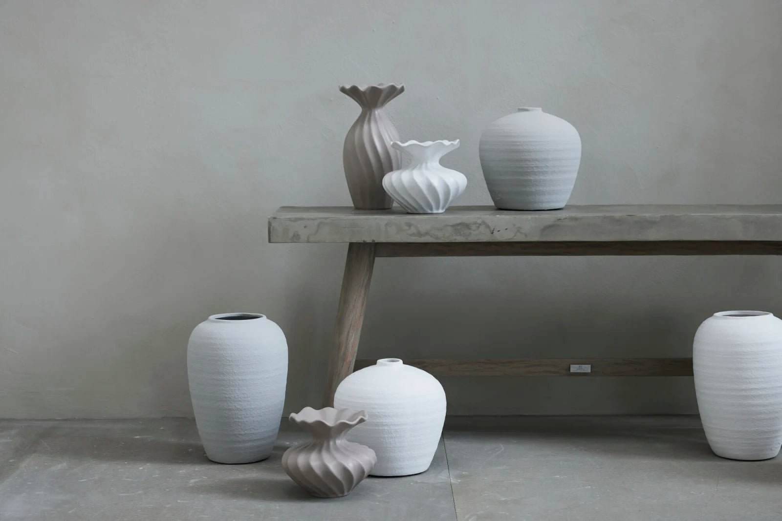 Lene Bjerre Susille vas H25, Linen - Azalea Home