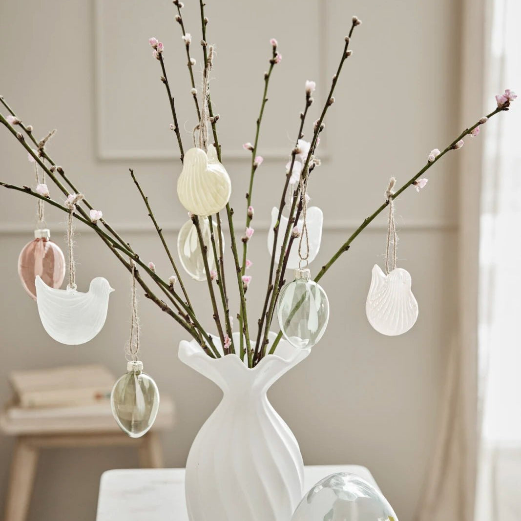 Lene Bjerre Susille vas H25, Vit - Azalea Home