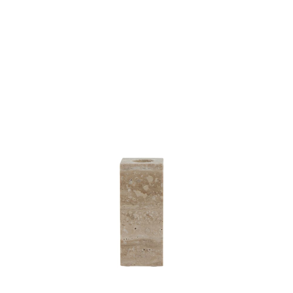 Lene Bjerre Travina ljusstake H10cm, Beige - Azalea Home