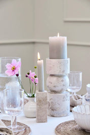 Lene Bjerre Travina ljusstake H11,5cm, Beige - Azalea Home