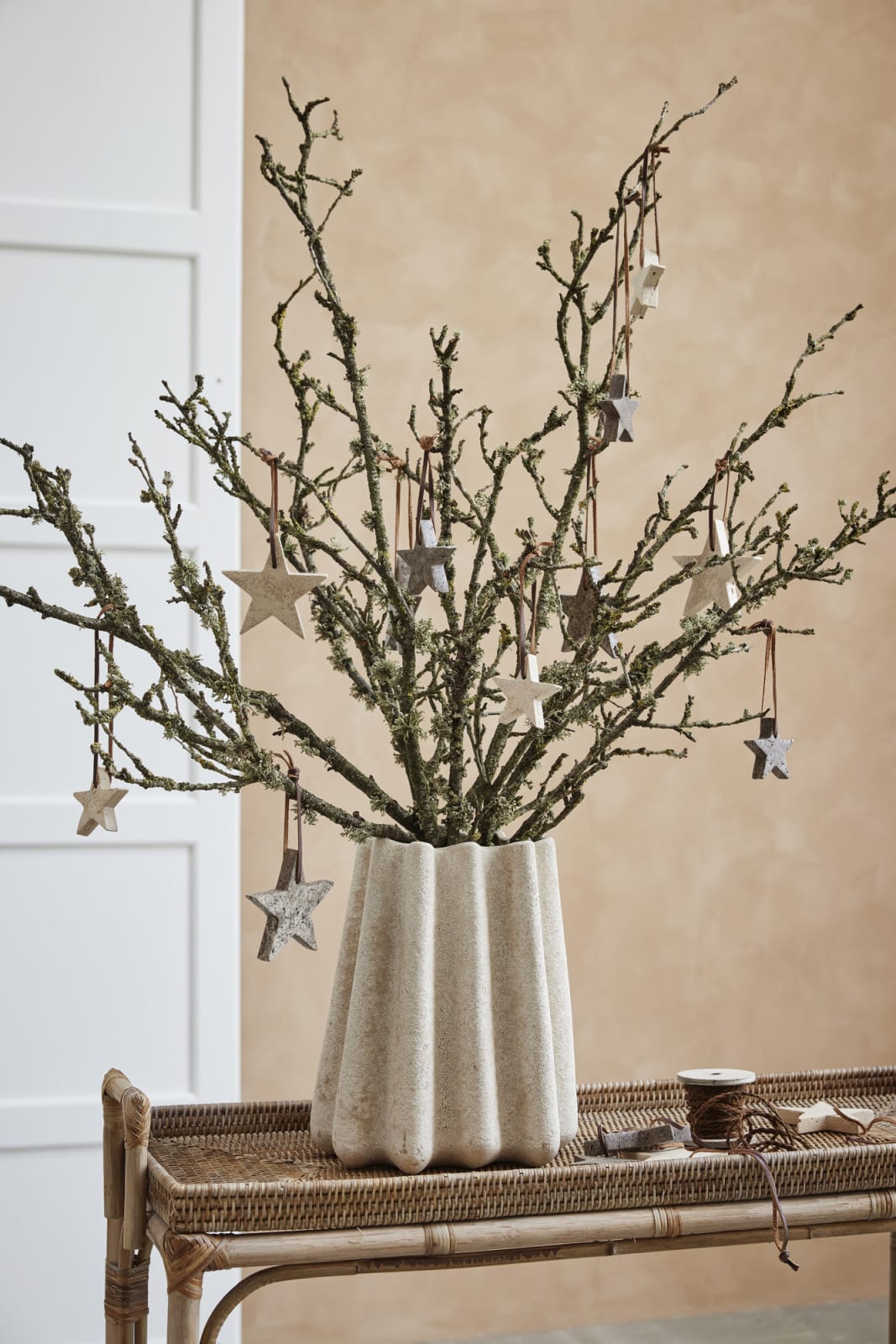 Lene Bjerre Valina vas H30cm, Beige - Azalea Home