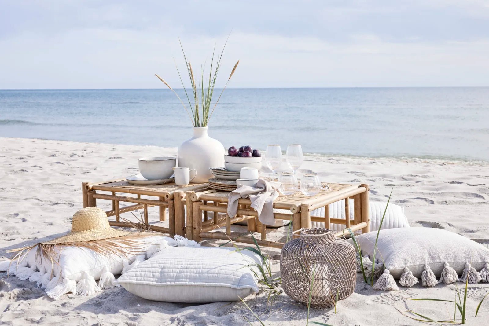 Lene Bjerre Vasilia vas H32 cm, Off White - Azalea Home