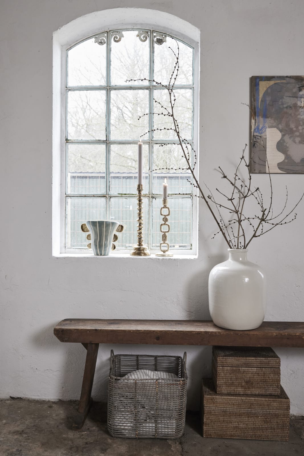 Lene Bjerre Vasilia vas H39,5 cm, Off White - Azalea Home