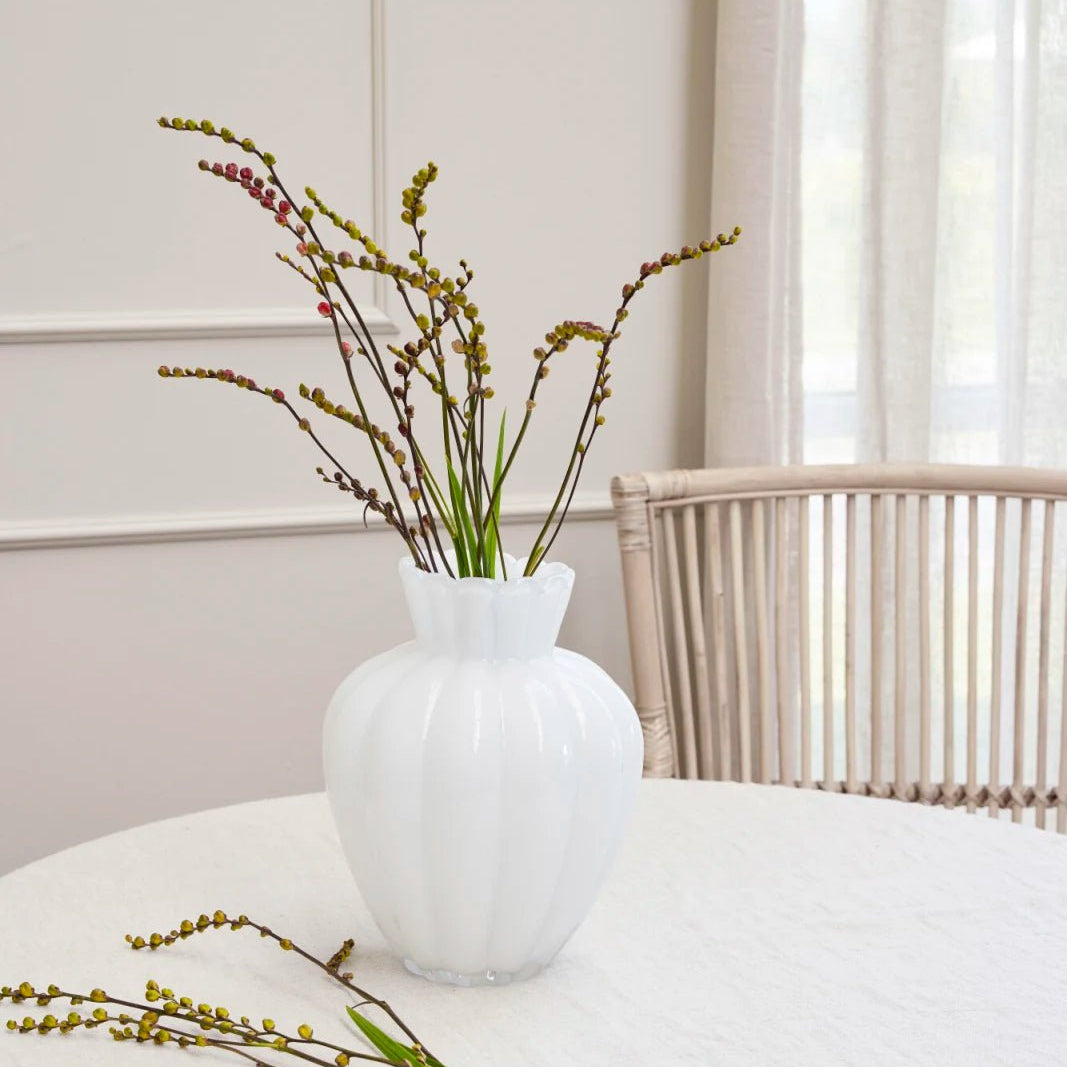 Lene Bjerre Verity vas H28, Vit - Azalea Home
