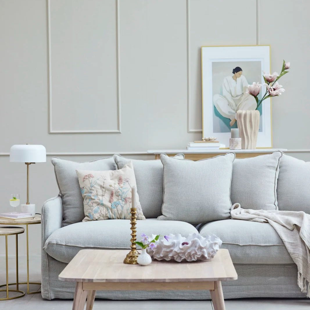 Lene Bjerre Viola Dekorationsskål 35cm, Off White - Azalea Home