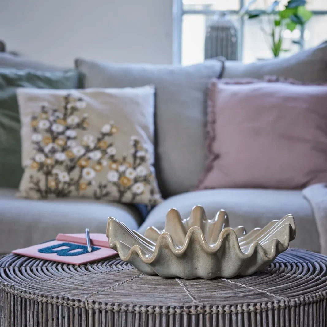 Lene Bjerre Viola Dekorationsskål Ø33,5, Beige - Azalea Home