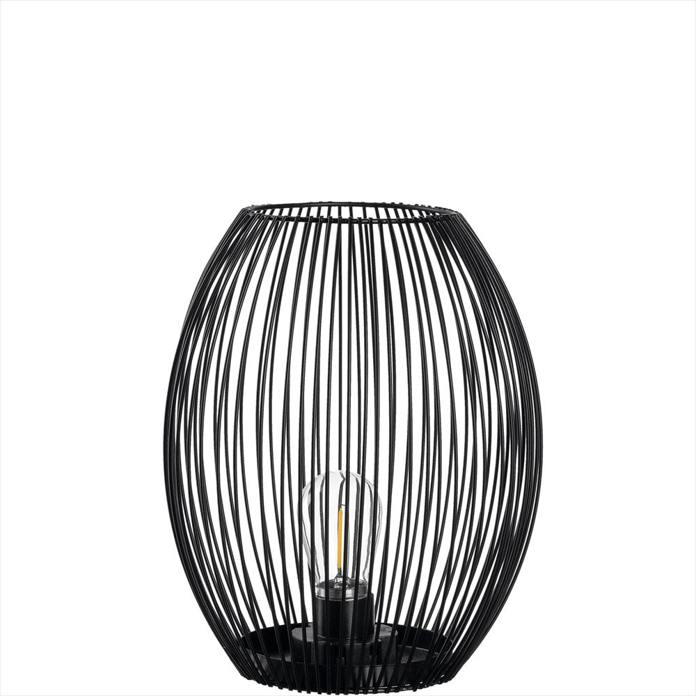 Leonardo Casolare Lanterna 24 cm Svart med LED - Azalea Home