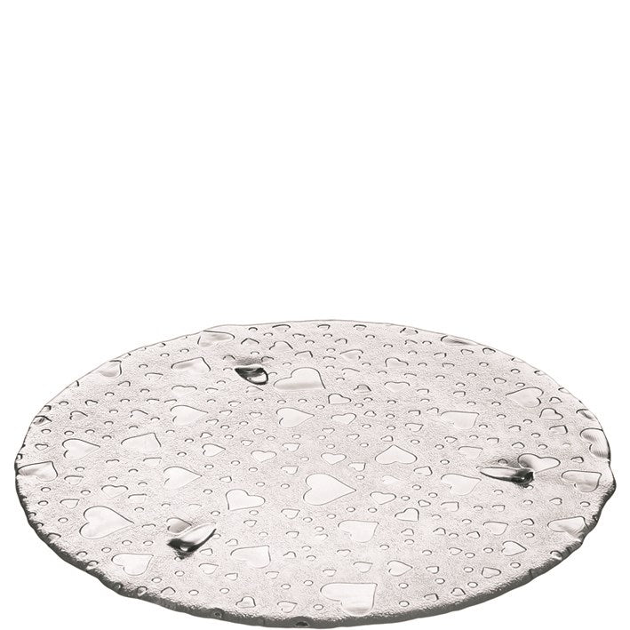 Leonardo Heart Tårtfat 34 cm Glas - Azalea Home