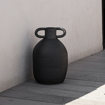 LONG Vas Medium H23cm, Svart