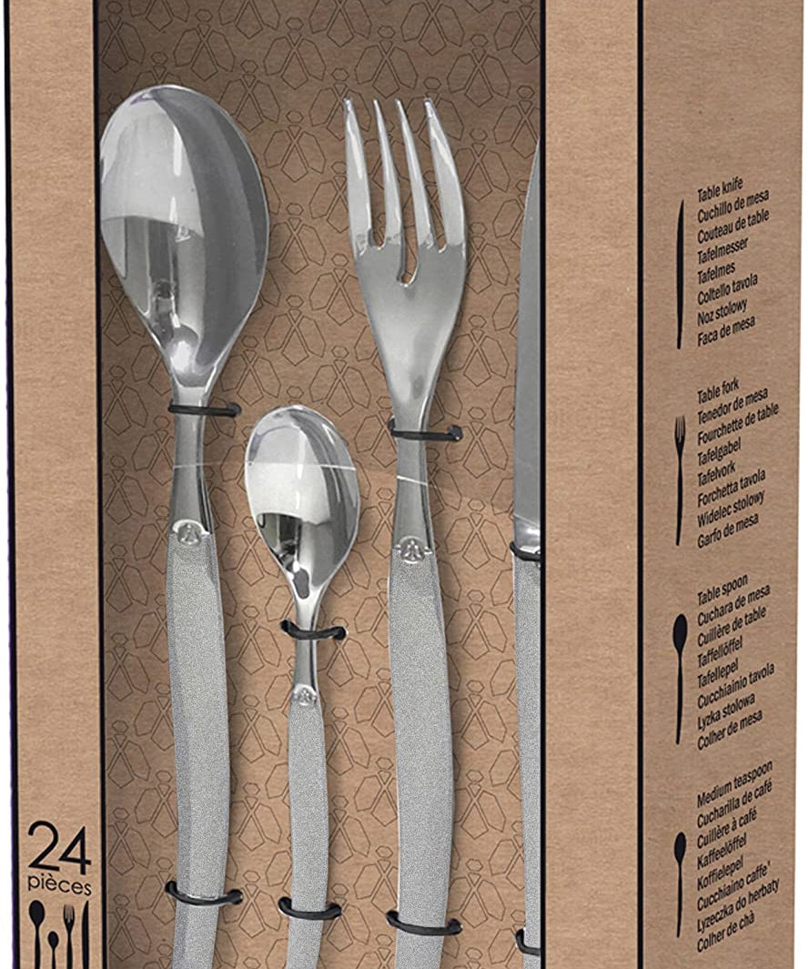 Lou Laguiole Jet Bestickset 24 delar Satin - Azalea Home