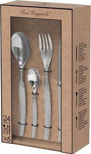 Lou Laguiole Jet Bestickset 24 delar Satin - Azalea Home