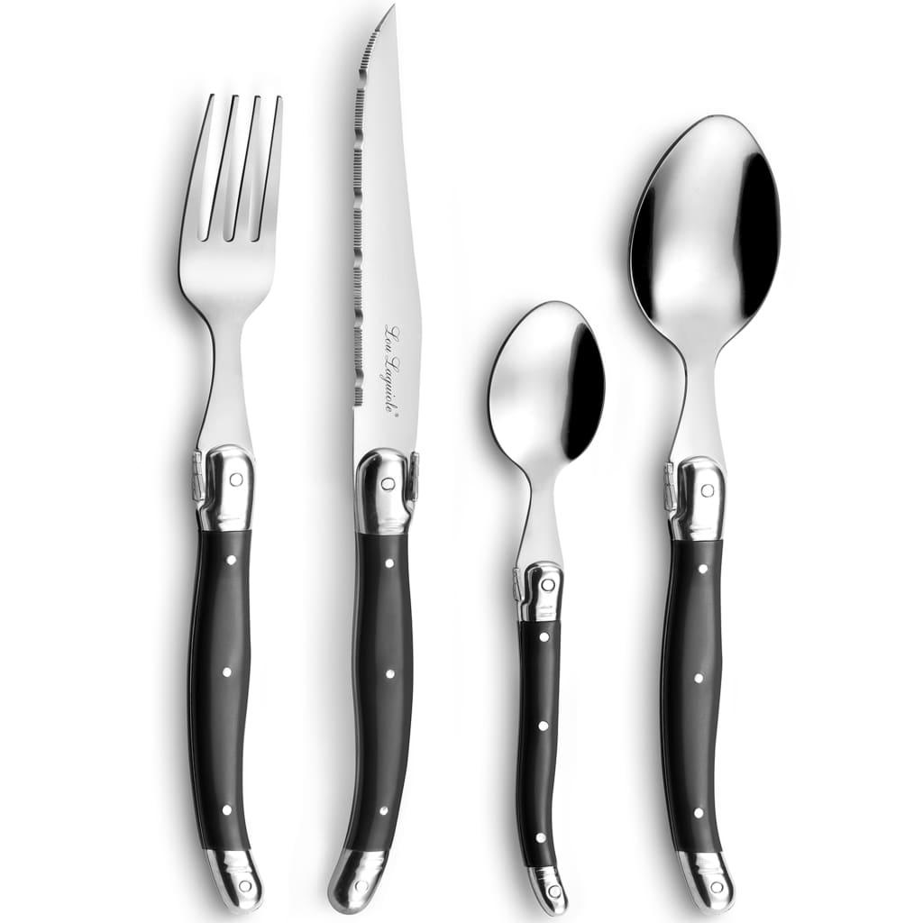 Lou Laguiole Tradition bestickset 24 delar Antracit - Azalea Home