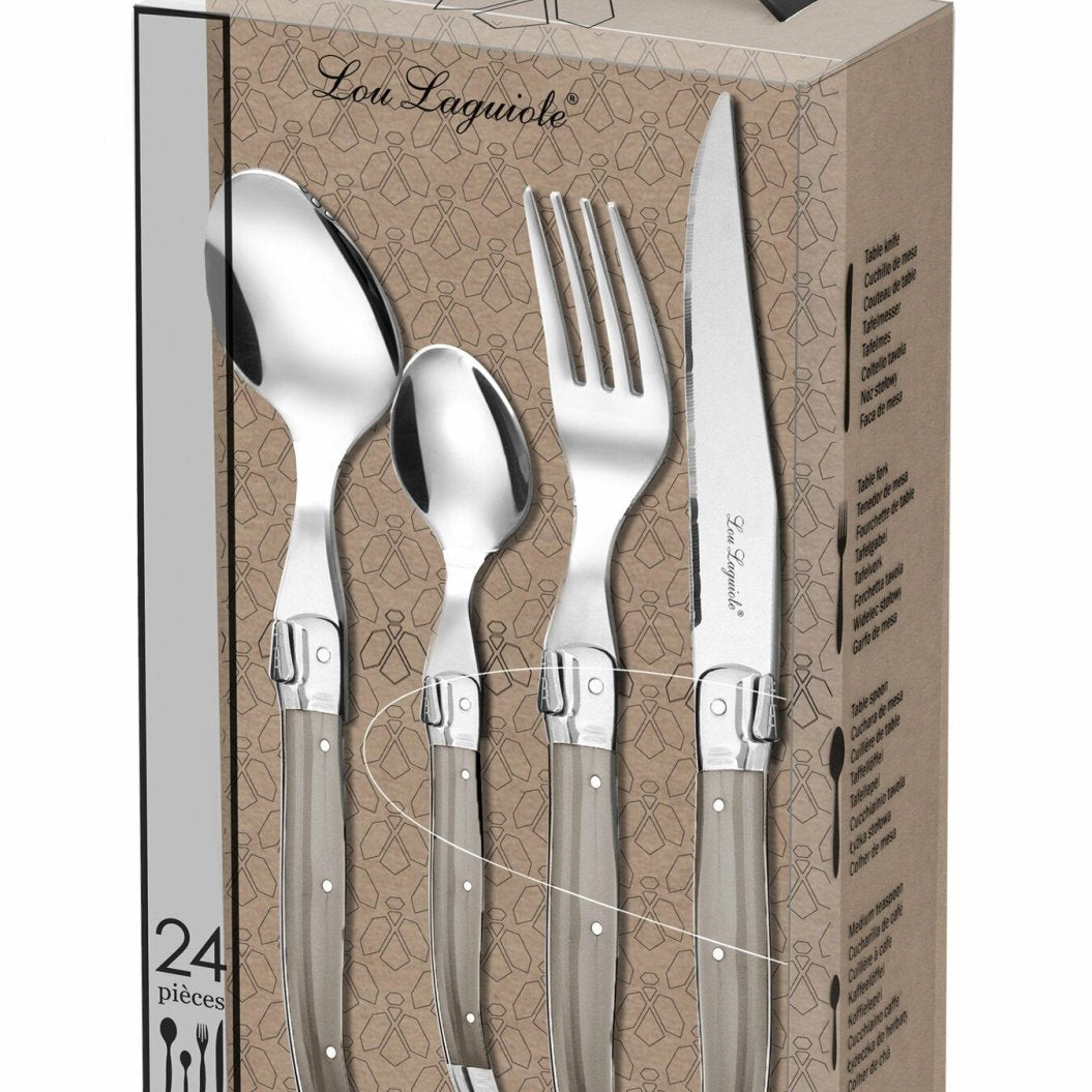 Lou Laguiole Tradition Bestickset 24 delar Taupe - Azalea Home