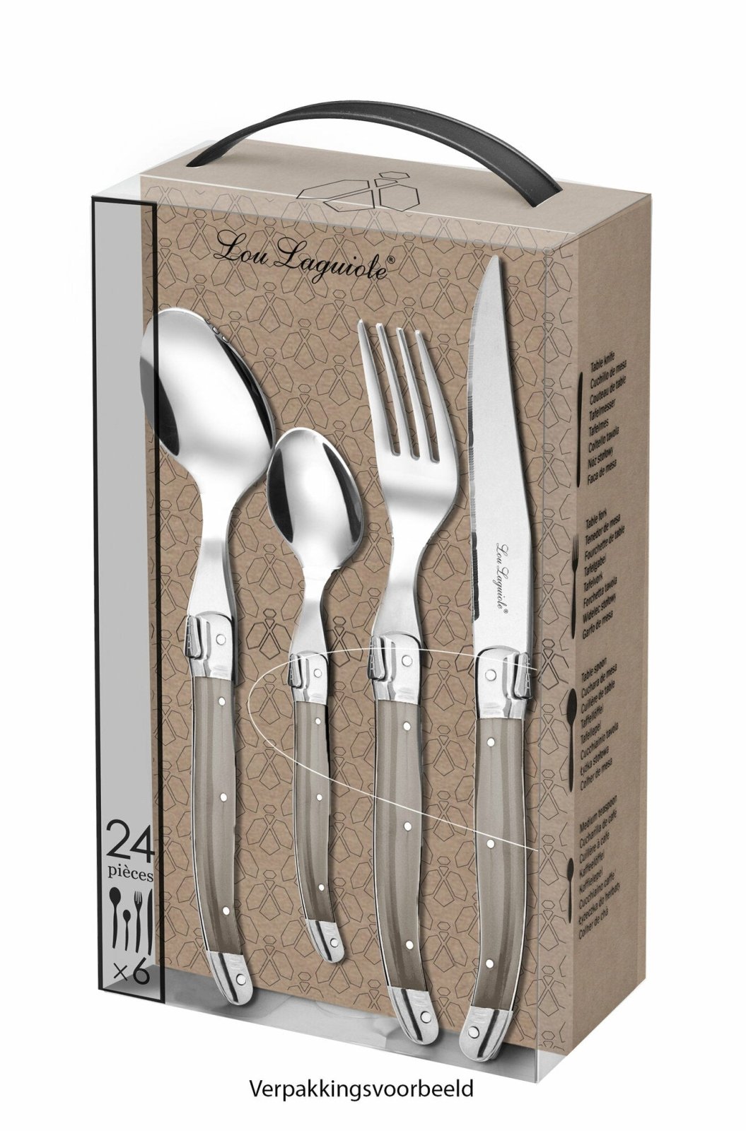 Lou Laguiole Tradition Bestickset 24 delar Taupe - Azalea Home