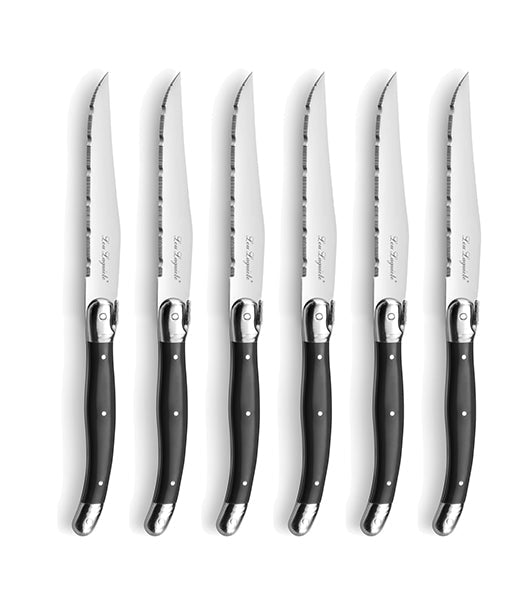 Lou Laguiole Tradition Grillknivar 6 - Pack Antracit - Azalea Home