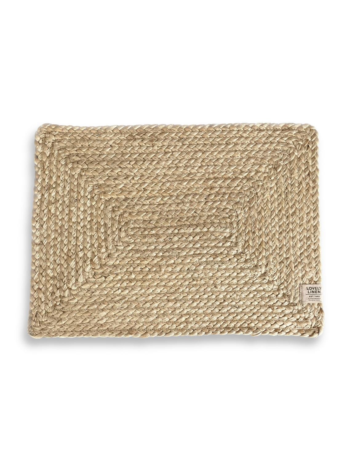 Lovely Linen BREEZY Bordstablett 33X45, Beige - Azalea Home
