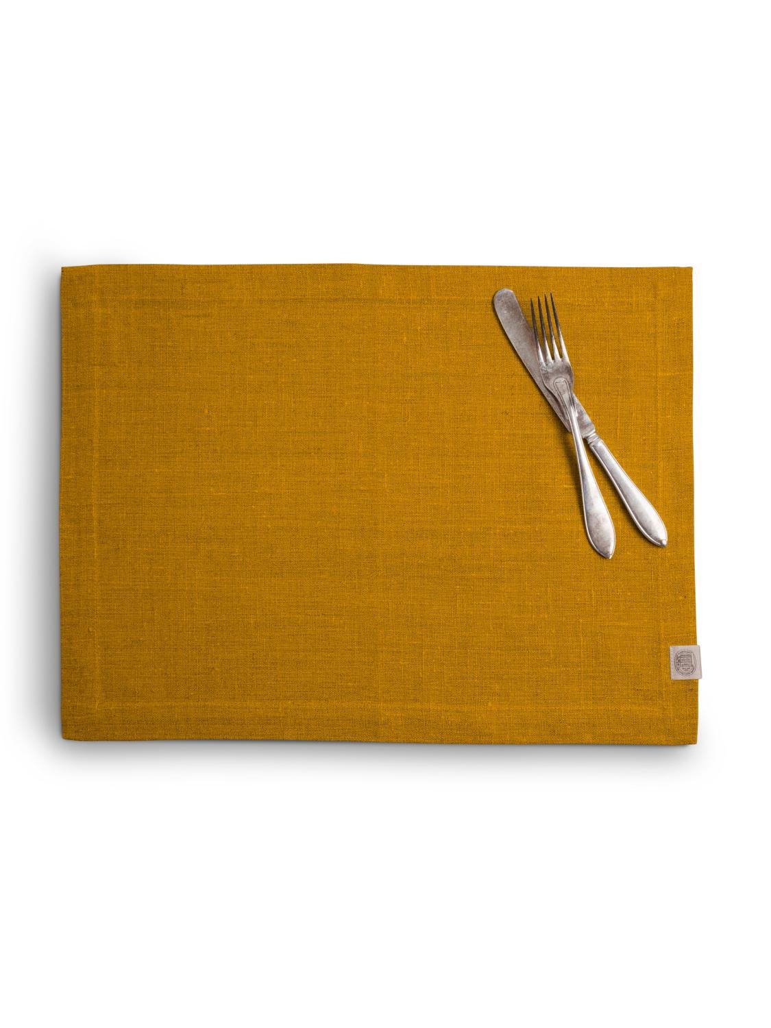 Lovely Linen CLASSIC Bordstablett 37X50, Curry - Azalea Home