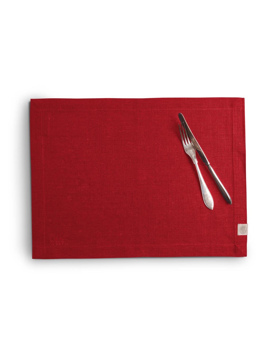 Lovely Linen CLASSIC Bordstablett 37X50, Röd - Azalea Home