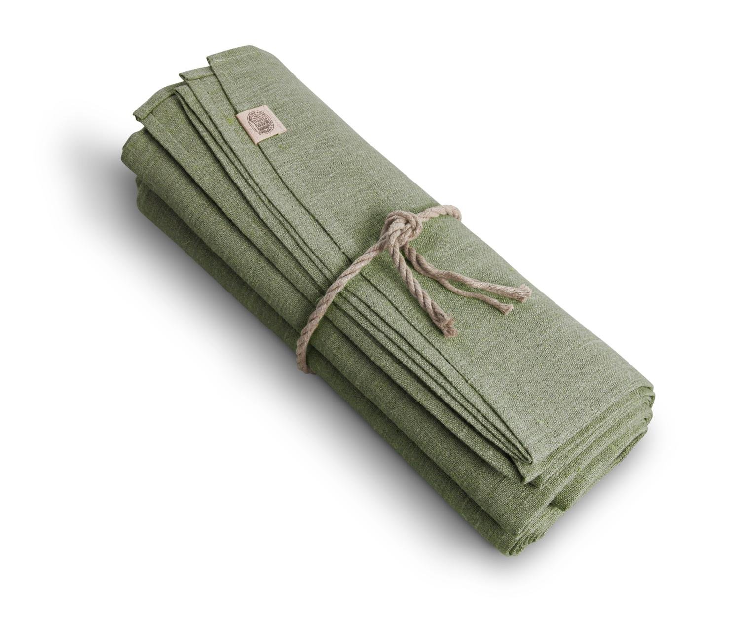 Lovely Linen CLASSIC Duk 150X150, Salviagrön - Azalea Home