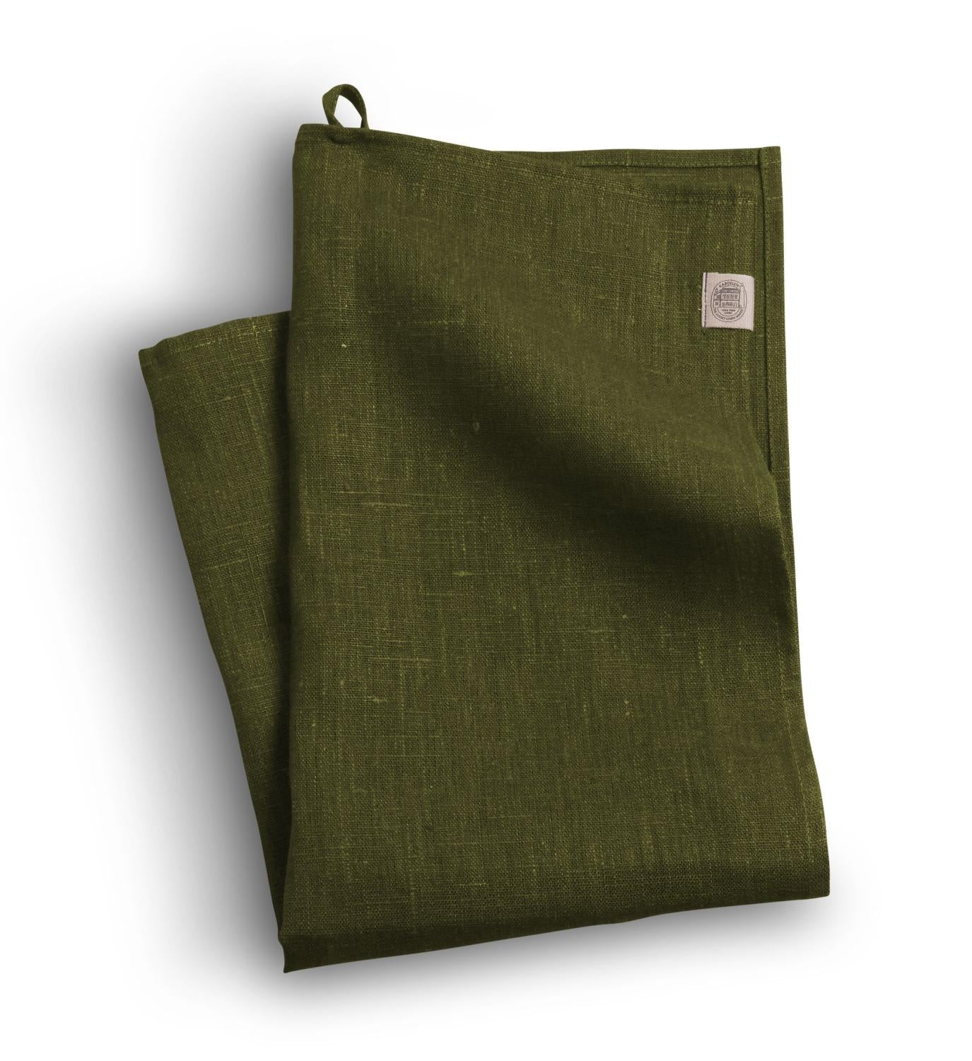 Lovely Linen CLASSIC Kökshandduk 50X70, Olivgrön - Azalea Home