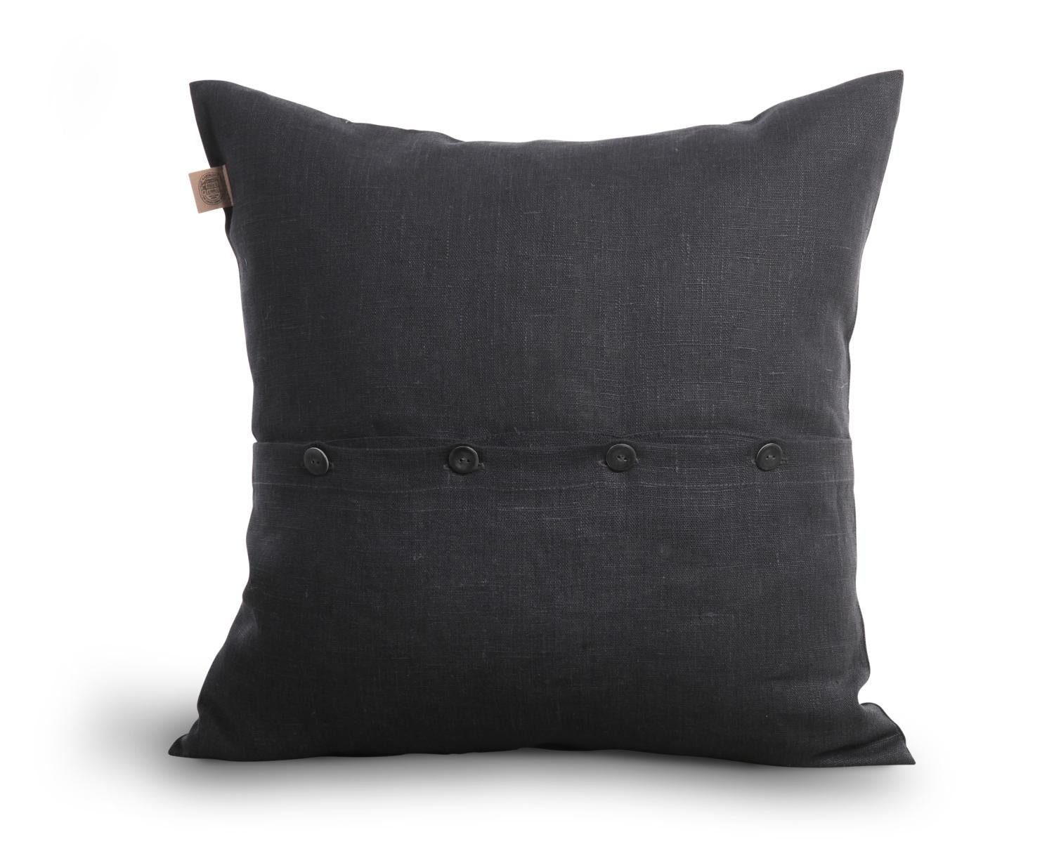 Lovely Linen CLASSIC Kuddfodral 50X50, Mörkgrå - Azalea Home