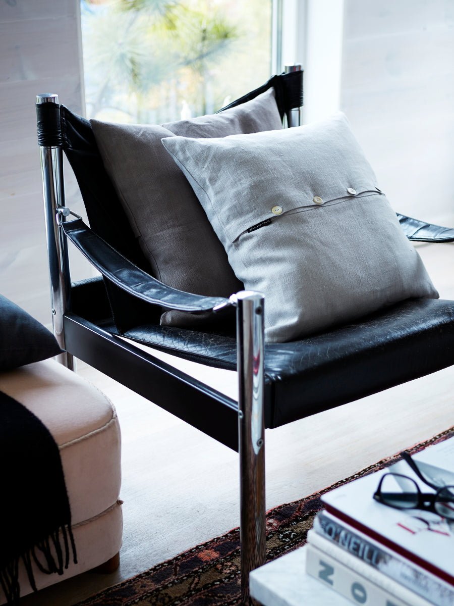 Lovely Linen CLASSIC Kuddfodral 50X50, Mörkgrå - Azalea Home